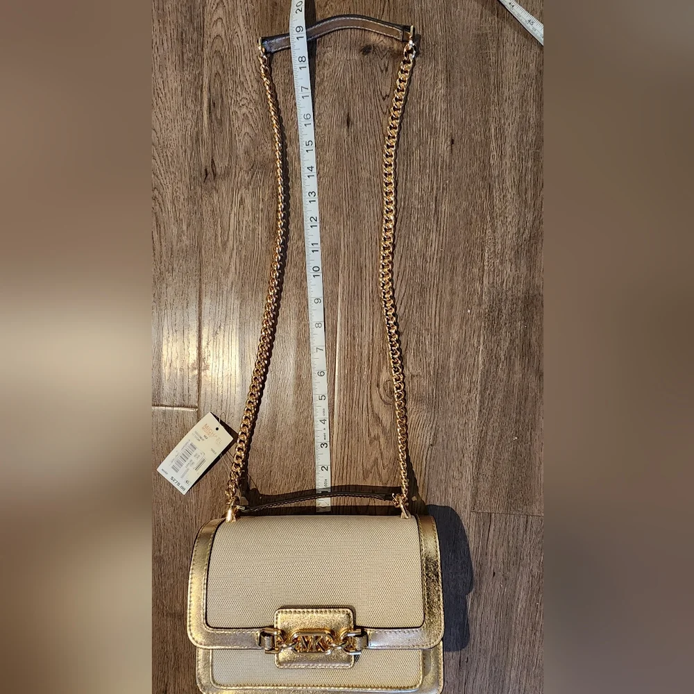 Michael Kors Gold and Canvas Women's Bag - Picture 10 of 10